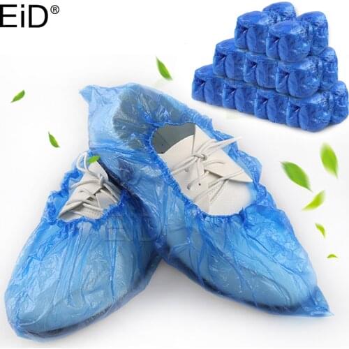 EiD Disposable Plastic Shoe Covers Carpet Cleaning Guests Shoe Dust Covers Cleaning Tools Indoor Sanitary Accessories Unisex