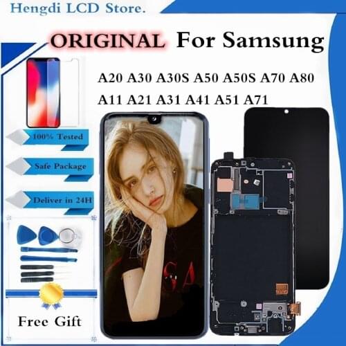 1PC Touch Screen For Samsung Galaxy A20 A30 A30 A50 A70 A30S A50S A71 A51 Touch Screen Panel LCD Display Outer Front Glass Lens