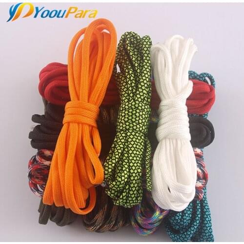 5 Meters/piece Paracord 550 Rope Random Color For Making bracelets Pet Dog Collar Camping Survival Equipment Tents Rope