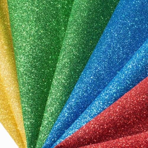Pearlescent Powder Glitter Leather Fabric PU Elastic Little Stretch For Stage Cloth Bag Shoes