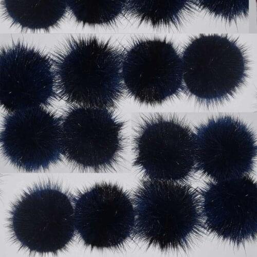 Natural Mink Fur Ball 6cm DIY Fur Material home textile material Genuine Mink Fur Pompoms Real Fur Bobbles