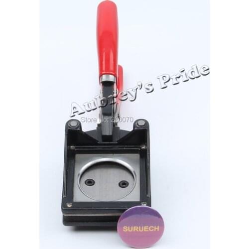 Hand Held Manual 25 30 32 35 37 38 40 44 48.5 50MM Paper Graphic Punch Die Cutter Card Making Button Maker