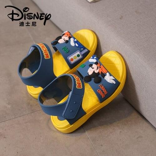Disney 2021 Cartoon Mickey Mouse Boy Sandal summer Baby Girl Casual Sandal Anti-slip Children Sandals Toddler Beach Shoes