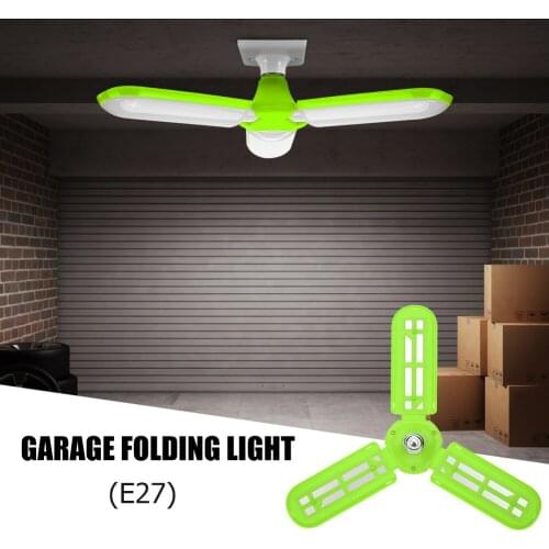 45W 72LED Garage Light Folding Deformable Ceiling High Power Light for Warehouse Fan Shape Industrial Lighting