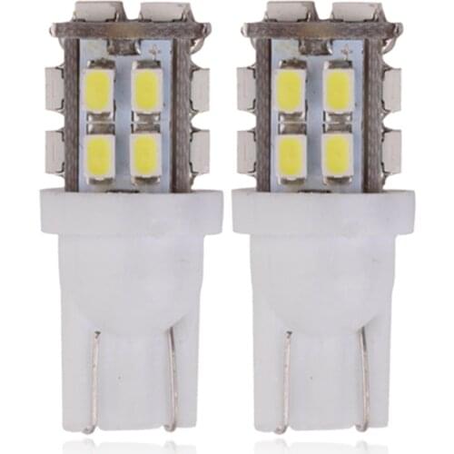 Car T10 LED Bulb 12V White 6500K 20 SMD 5W5 W5W LED T10 Signal Light Auto Interior Reading License Plate Wedge Side Lamps