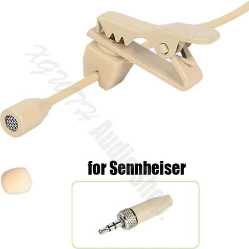Omnidirectional Tie Clip Lapel Lavalier Microphone Condenser Mic for Sennheise G1 G2 G3 Wireless Karaoke BodyPack Transmitter