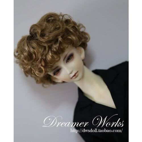 1/6 1/4 1/3 scale BJD/SD accessories wig Short curly hair for BJD doll accessories,Not included doll,shoes,clothes and other 320