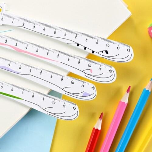 1pcs Cartoon Creative Cat Wooden Ruler Measuring Straight Ruler Exam tools Gift Stationery