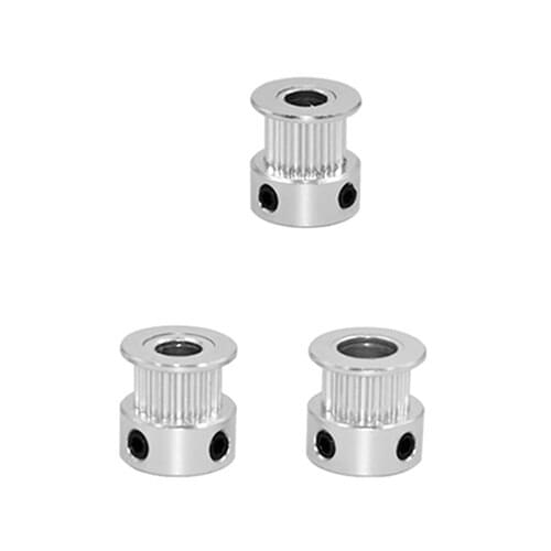 10Pcs Aluminum GT2 11mm Width 20 Tooth Teeth 2GT Timing Drive Pulley Pully Wheels For 3D Printer Bore=4mm/5mm/6mm/6.35mm/8mm
