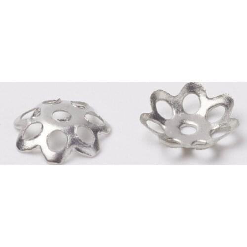 10000pcs/lot Mini 6mm Iron Flower Beads Caps Charms Filigree Loose Spacer Bead for Jewelry Making DIY Findings Lead Free