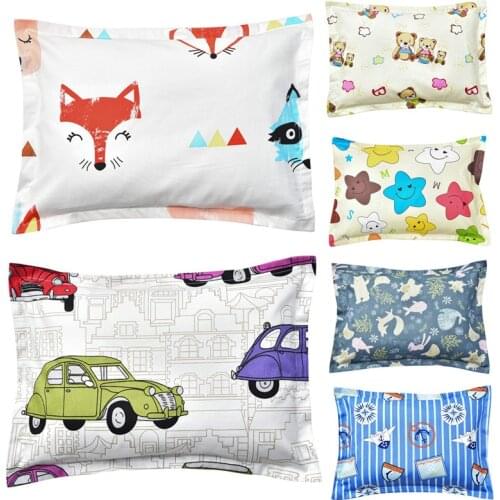 26*36CM 100% Cotton Baby Pillowcase kids pillow case Animal infant Newborns pillow cover Cartoon Children Pillowcase boys girls