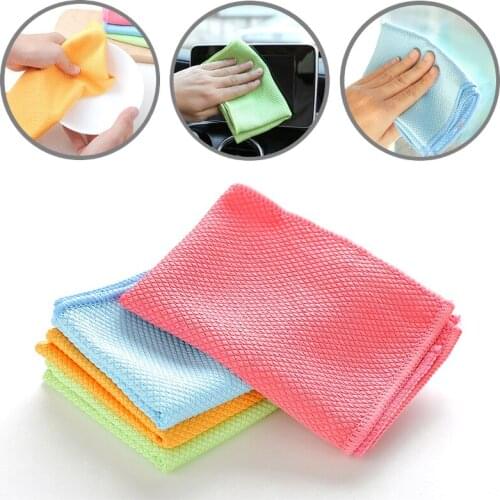 3Pcs 30*40cm Cleaning Cloths Microfiber Absorbable Wipes Window Kitchen Car Cleaning Rags Towels