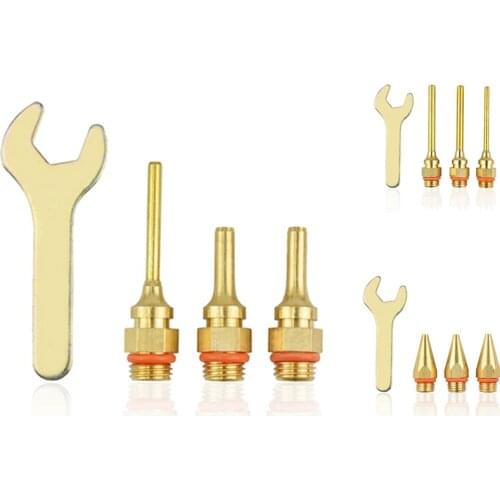 3 Pieces of Diameter Hot Melt Glue Nozzle with a Wrench
