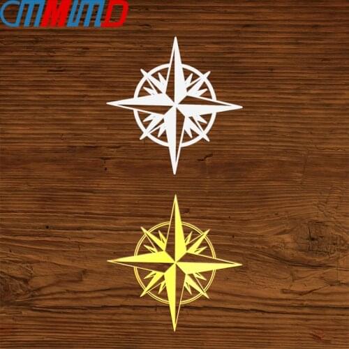 3D metal nickel Compass Travel Wanderlust Direction car Stickers for mobile phone Motorcycle Decoration Decals Car Styling