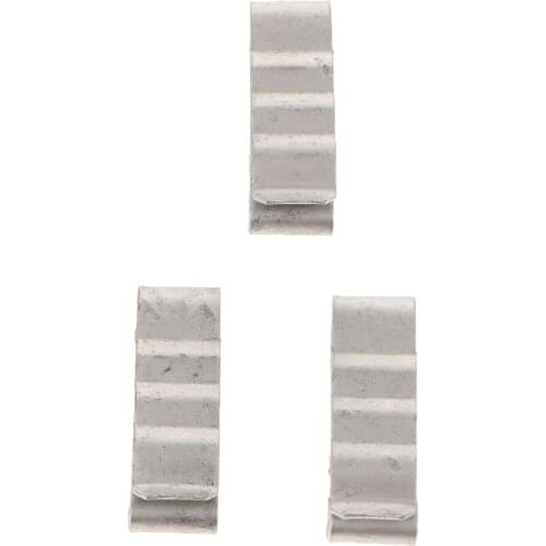 50 Pcs Silver R Type Cable Clamp Fastener Wires Cord Clamp Clips Assortment Kit for Wire Management