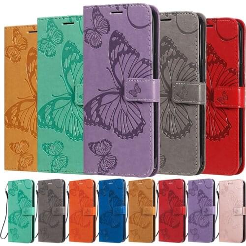 Butterfly Wallet Flip Case Etui For Samsung Galaxy A01 Core A11 A21 A21S A31 A41 A51 A71 4G 5G M31 M51 Card Holder Leather Cover