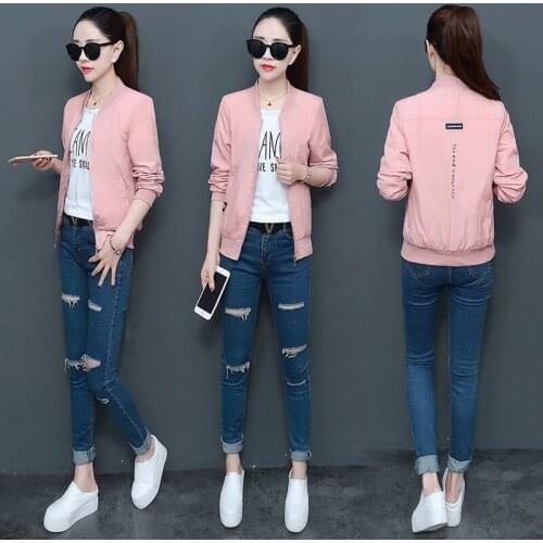Spring Basic Baseball Jacket Women Fashion Streetwear Plus Size 4xl Bomber Jackets Sunscreen Jacket Biker Jacket Coat