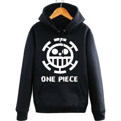 High-Q Unisex ONE PIECE Hoodie Trafalgar Law Hooded Hoodie Pullovers Sweatshirts Coat