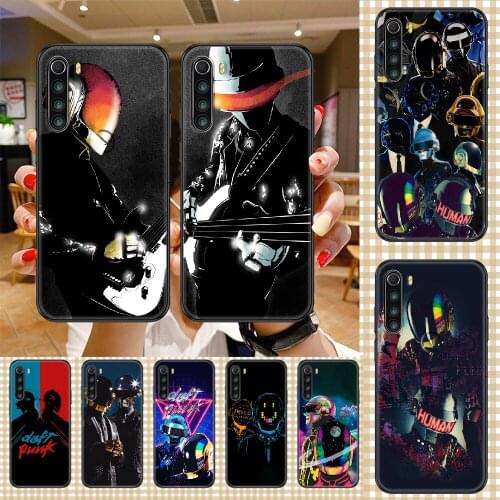 Band Daft Punk Phone case For Xiaomi Redmi Note 7 7A 8 8T 9 9A 9S 10 K30 Pro Ultra black tpu bumper luxury prime silicone Etui