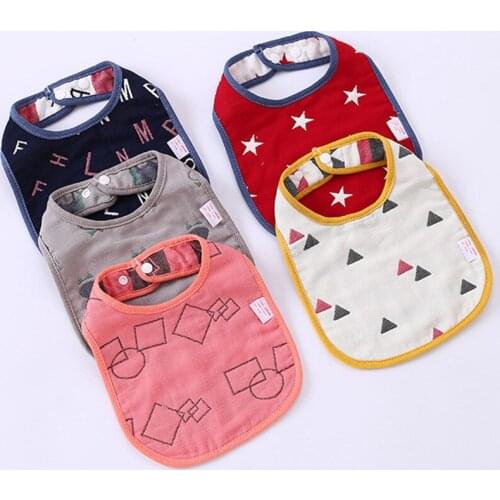 Baby Bibs Girl Boy Feeding Apron Cartoon Saliva Towel Toddler Infant Dinner Slabbetjes Burp Cloths Newborn Accessorries Bandanas