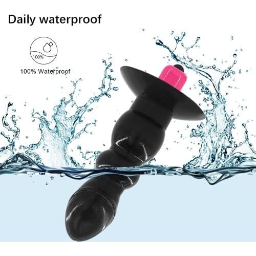 EXVOID 10 Speeds Anal Beads Vibrator Silicone Butt Plug G Spot Massager Anal Vibrator Sex Toys for Men Women Adult Products