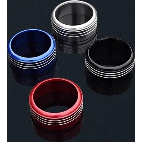 JEAZEA New 3pcs High Quality Aluminum Alloy Air Conditioning AC Button Cover for Subaru Forester XV Impreza 2013 2014 2015