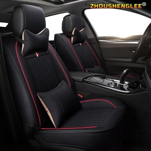 ZHOUSHENGLEE flax car seat covers For Volkswagen vw passat b5 b6 b7 polo 4 5 6 7 golf tiguan jetta touareg seat cover cars seats