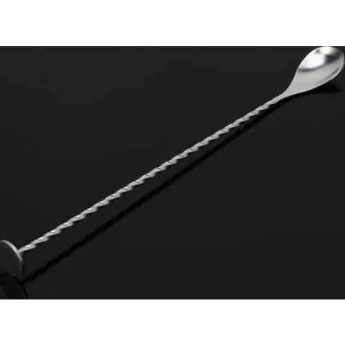 Stainless Steel Cocktail Stirrer Bar Puddler Martini Stirring Spoon D0AC