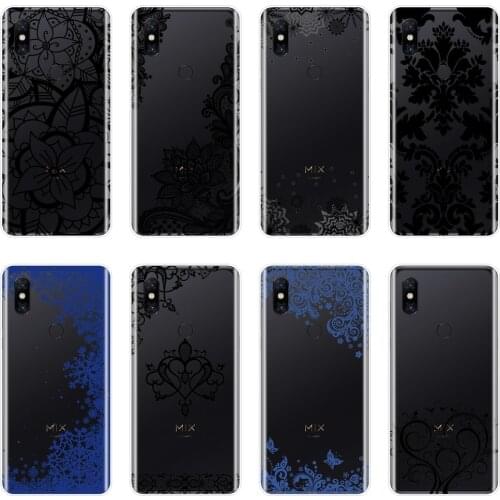 Soft Phone Case Silicone For Xiaomi Mi Note 1 2 3 Aesthetic Lace Sexy Flower Floral Back Cover For Xiaomi Mi Max Mix 1 2 2S Case
