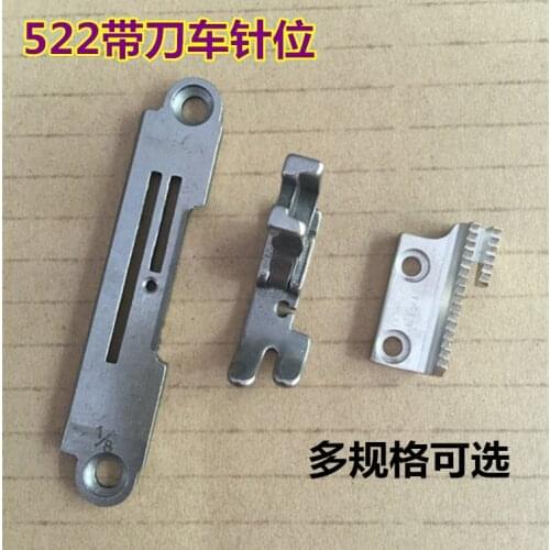 19-1 522 with knife flat needle position set, cutter car, needle plate, teeth, presser foot, complete set