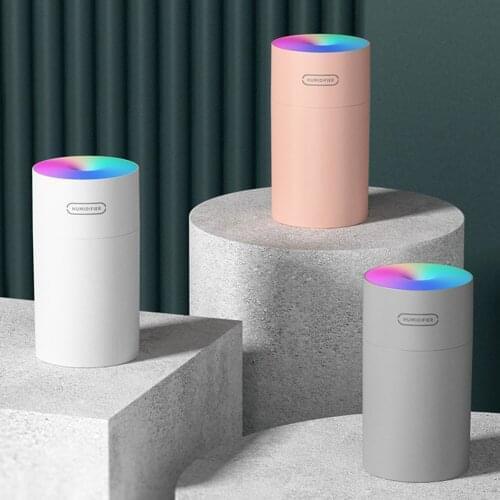 TOOLIKEE 270ml Mini Desktop Air Humidifier Essential Oil Diffuser Ultrasonic Aroma USB Humidificador with Colorful Lamp for Home