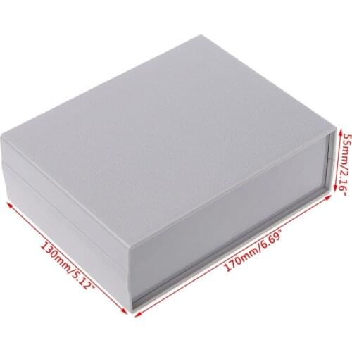 Plastic Electronic Project Box Enclosure Instrument Shell Case DIY 130x170x55MM