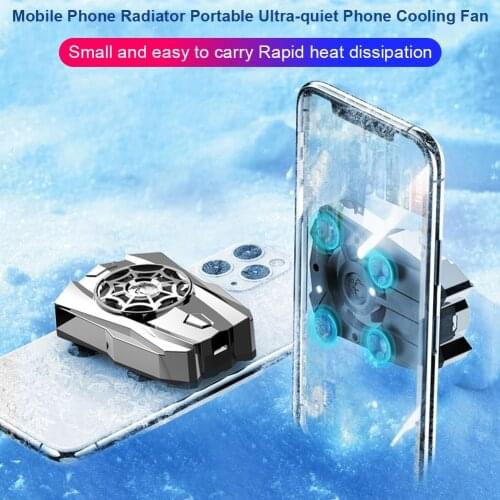 Mobile Phone Cooling Fan Mini Portable Ultra-quiet Gaming Cooler Rechargeable Phone Handle Radiator phone cooler coolers