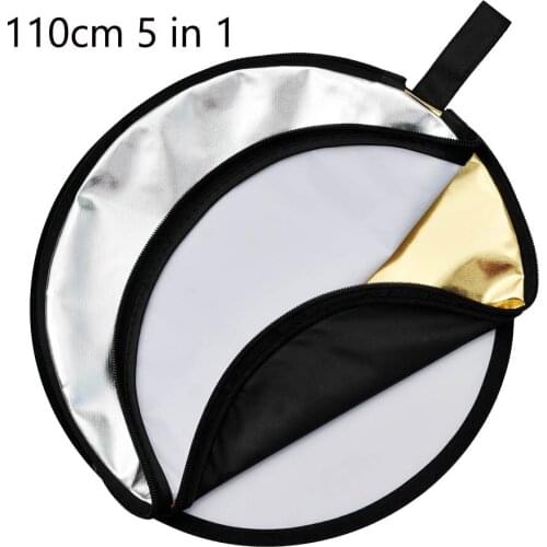 Godox 43'' 110cm 5 in 1 Portable Collapsible Light Round Photography Reflector for Studio