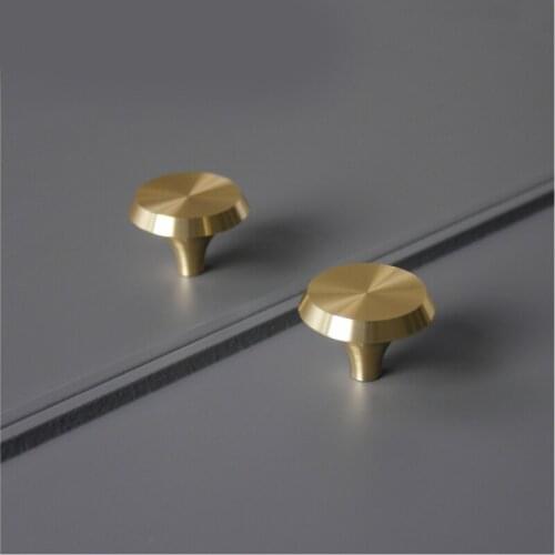 Nordic Simple Brass Cabinet Handle Household Cabinet Door Drawer Luxury Golden Small Handle Modern Home Decoration Accessories