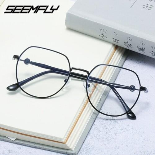 Seemfly -1.0 -1.5 -2.0 -2.5 -3.0 -3.5 -4.0 Finished Myopia Anti Blue Rays Unisex Retro Ultralight Square Frame Student Eyewear