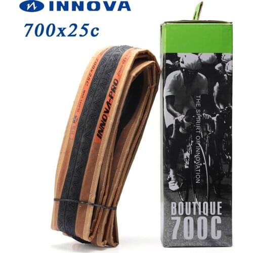 INNOVA bicycle tire 700 700 x 23C 25C 120TPI Kevlar anti puncture road bike tyres ultralight 210g Racing tires folding pneu 700C