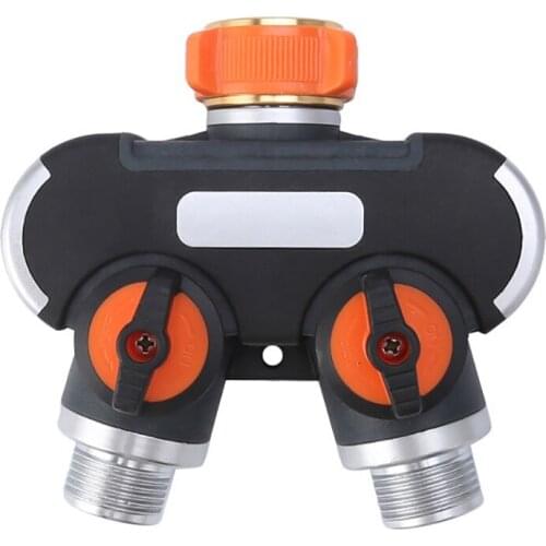 Faucet Connector Y-water Distributor Adjustable Watering Systems Lockable External Tooth Pattern Water Separator Connectors