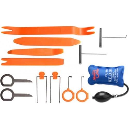 13Pcs/Set Universal Essential Car Auto Trim Removal Tool Kit with Air Wedge