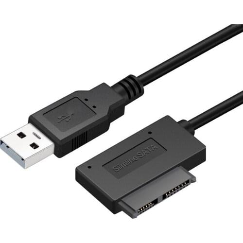 USB Drive Cable Slimline SATA13pin Optical Drive Cable SATA7+6pin Adapter Cable Supports Burning