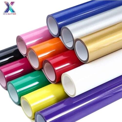 XFX HTV Free Shipping 30.5x100cm PVC Iron on Vinyl for T-Shirt HTV Vinyl for Cricut T-shirt Iron on HTV Heat Stickers Vinyl DIY