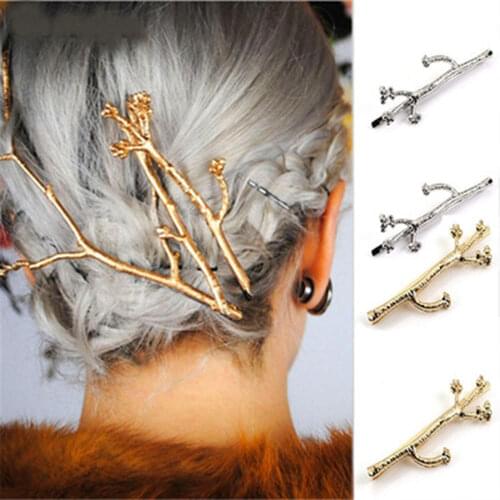 1pc Women Fashion Funny Gold Silver Hand Hairpins Zinc Alloy Nail Hand Hair Clips Metal Hair Barrettes Hair Accessories New