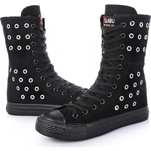 Solds Stoma Cross-ti Boots Women 2019 New Spring and Summer Short Canister Side Zipper Side Canvas Shoe Casual Shoes Flats
