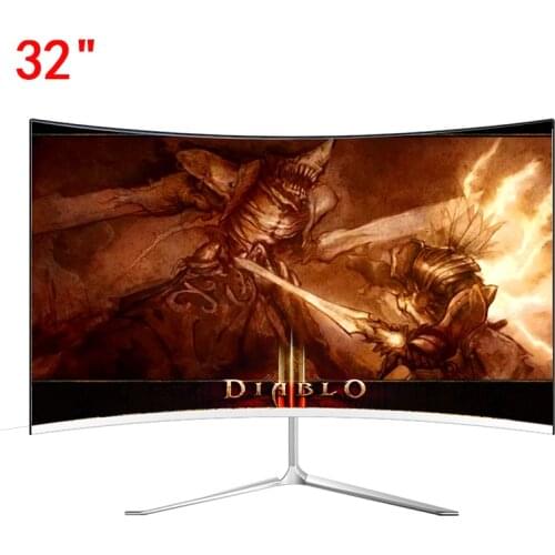 IPS 32 Inch LCD Curved Screen Monitor Gamer 1920×1080p HD Display Gaming Monitor for Desktop HDMI Computer 24“ Monitor PC