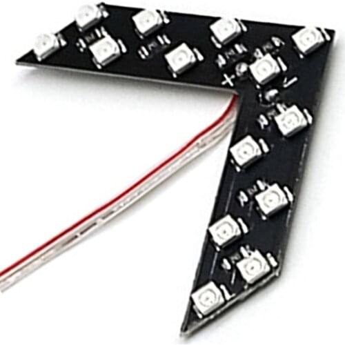 1 PC hot selling Car Arrow LED Lights Indicator 14 LED 3528SMD Car Rearview Side Mirror Turn Signal Light