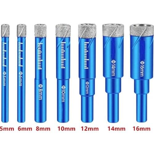 1PCS 5MM-16MM Brazed And Dry Tile Drill Bit Multifunctional Marble Vitrified Tile Granite Glass Drilling Woodworking Tools