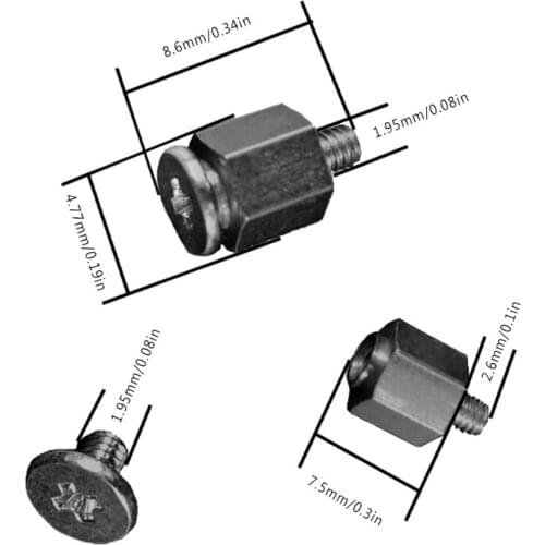 10 Set Hand Mounting Kits Stand Off Screw Hex Nut for A-SUS M.2 SSD Motherboard