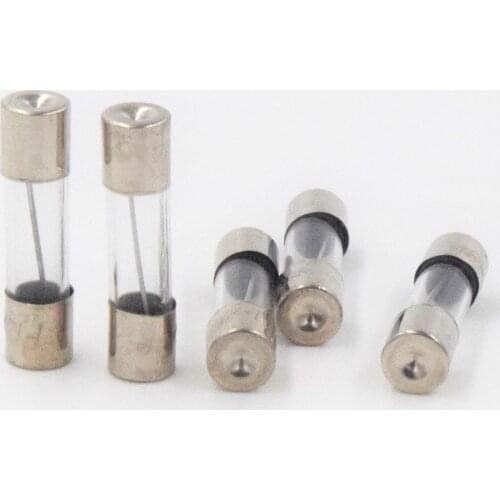 100Pcs Set 5x20mm Quick Blow Glass Tube Fuse Assorted Kits Fast-blow Electrical Equipment Fuse Glass Fuses