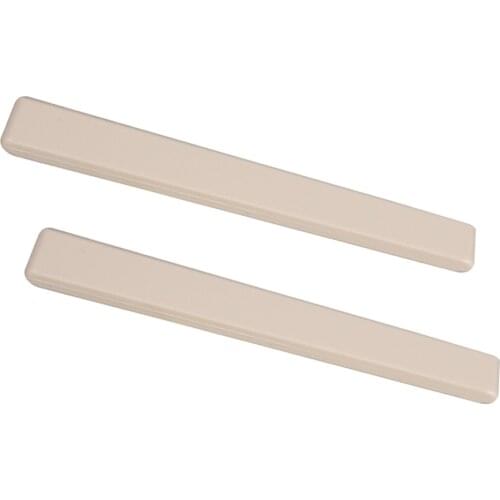 2 Pcs Plastic Classical Guitar Bridge Nut Replacement Parts 80x3x11.3mm