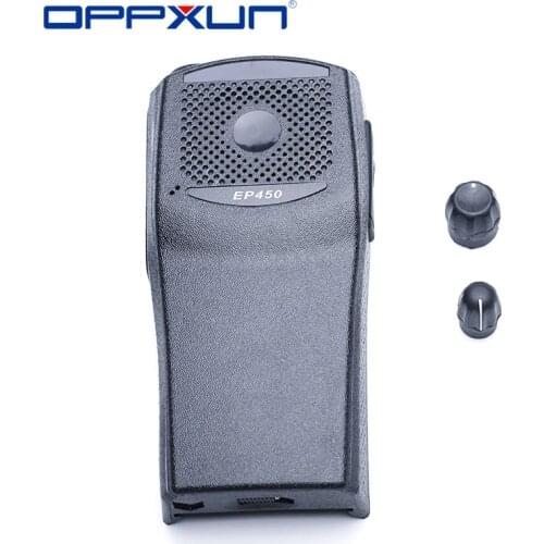 2021 OPPXUN Replacement Front Casing with the Knobs Repair Housing Cover Shell for Motorola EP450 Walkie Talkie Two Way Radio
